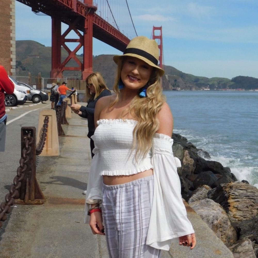 Off the Shoulder Smocked Crop Top, Ivory